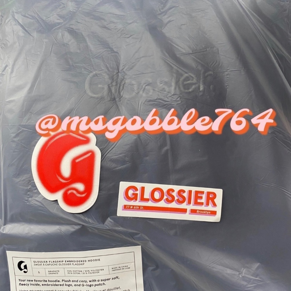 COPY - Soho Glossier Slate exclusive Hoodie Size small